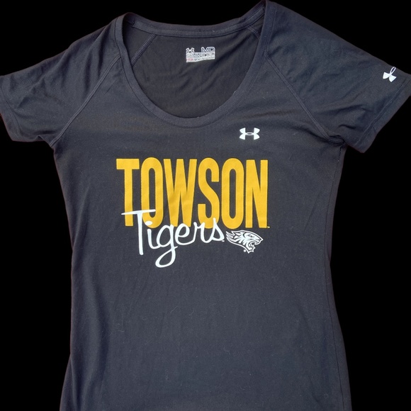 Towson University Women's Under Armour Tee, Size Medium - Picture 1 of 2